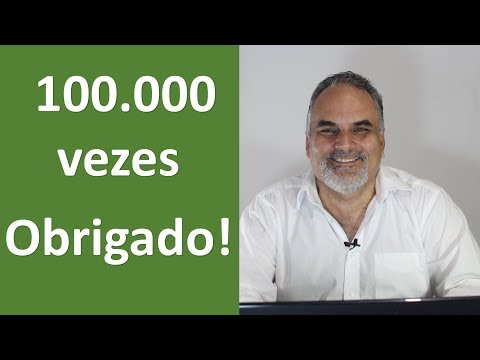 100 mil inscritos no canal! Meu muito obrigado!
