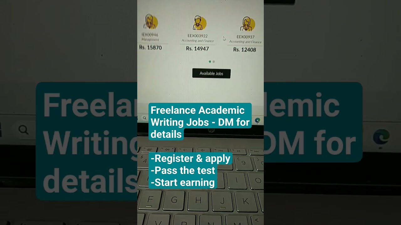 Freelance Academic Writing Jobs 