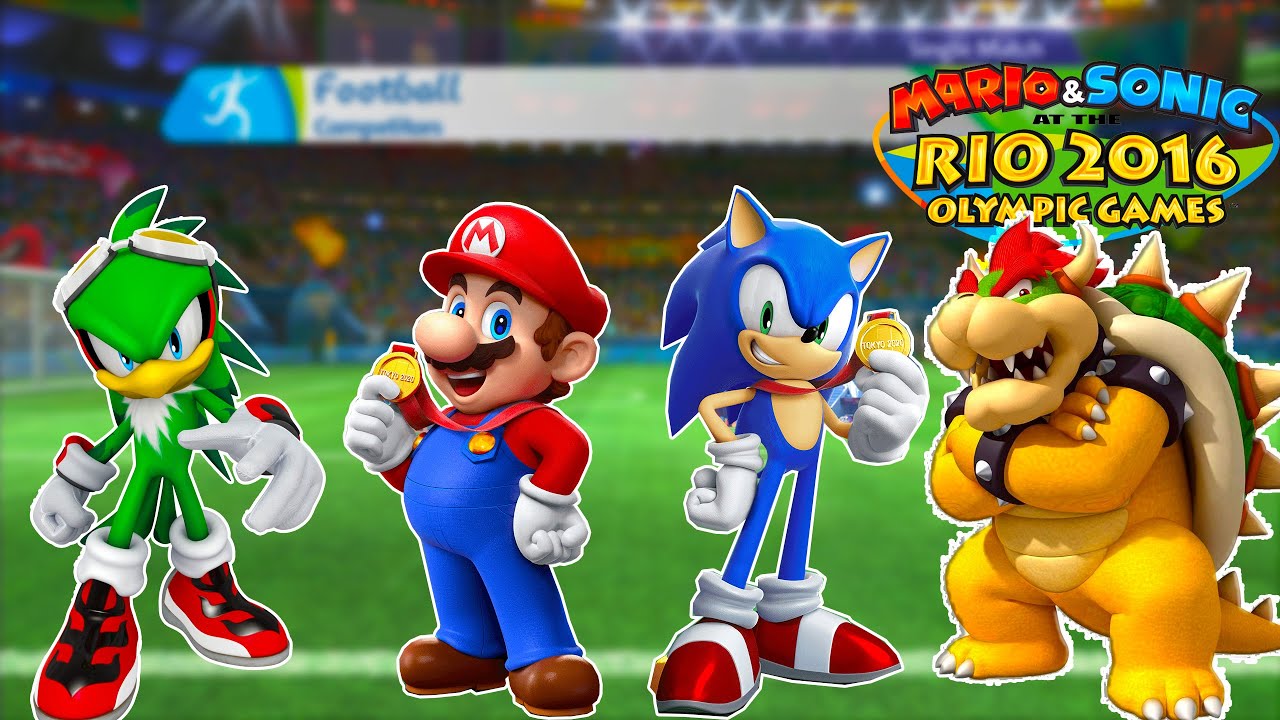 Mario & Sonic at the Rio 2016 Olympic Games Team Bowser , Sonic ,Mario , Jet ( 2 player )