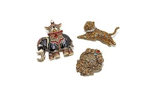 Heidi Daus "Collector's Edition" Pin Set  Safari Chic