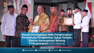 Baznas Jateng Award 2023, Bupati Karanganyar Raih Penghargaan Pendukung Pengelolaan Zakat Terbaik