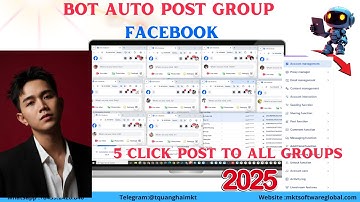 Bot Auto Post Group Facebook | 5 Click Post To All Groups