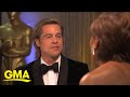 Brad Pitt on best supporting actor win l GMA