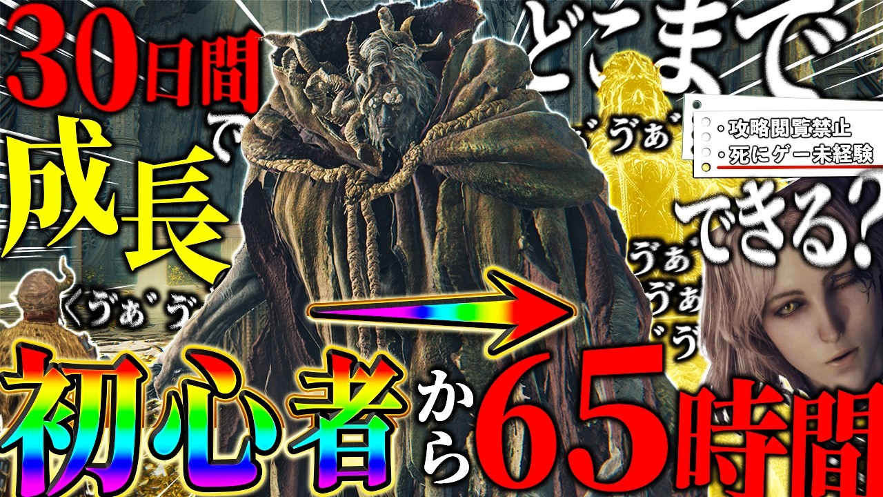 【検証】エルデンリング初心者から攻略を見ないで30日間プレイしたらどこまで成長できるか挑戦してみた！！！【最終回】【ELDEN RING】【30Days】