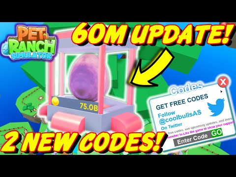 Pet Ranch Simulator New 60m Update 2 New Codes Tier 9 Egg 8 New Pets Shinies Youtube - all pet ranch simulator update 3 codes 2019 pet ranch simulator 10 mil pet update 3 roblox