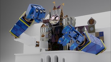 My Very First Test Animation (ft. Epic Mickey Clock Tower) (WARNING: Loud sounds)