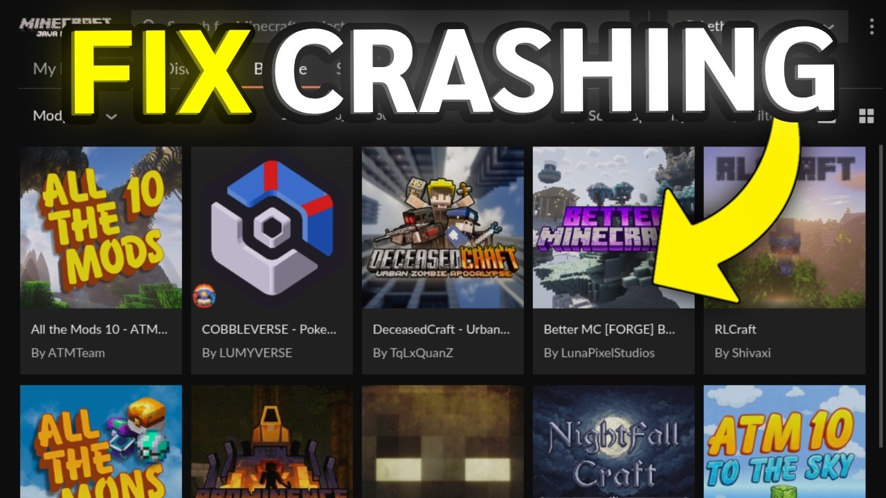 How To Fix CurseForge Modpacks Crashing - Tutorial - YouTube