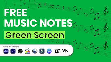 Free Green Screen Music Notes Video | For Shorts & Music Edits