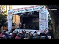 Ray Maillet of Community of Lebanon Association introduces Rose Hudson Blues Band at #EightStreetfes