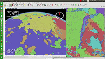 Reproject 2D View into a 3D View in gvSIG 2.3 Playing with Mars data.