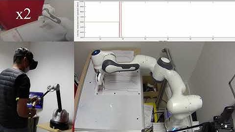 Human guided trajectory and impedance adaptation for tele-operated physical assistance