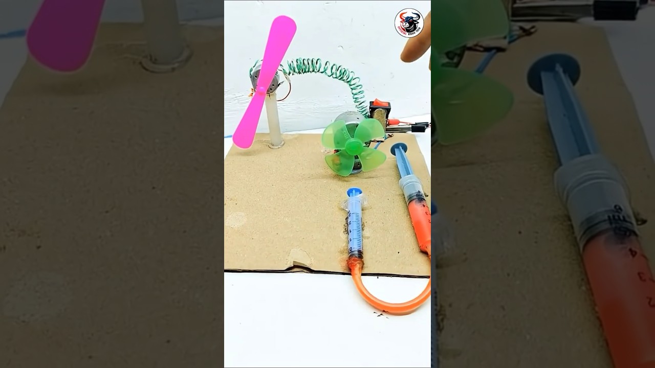 short power generating in dcmotor school project classes 7th