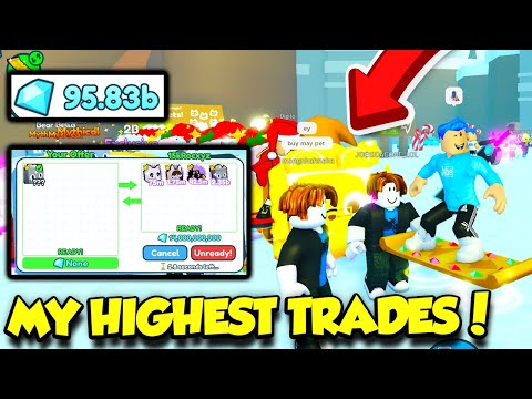 These Are The HIGHEST VALUE Trades I've Done In Pet Simulator X!! (Roblox)