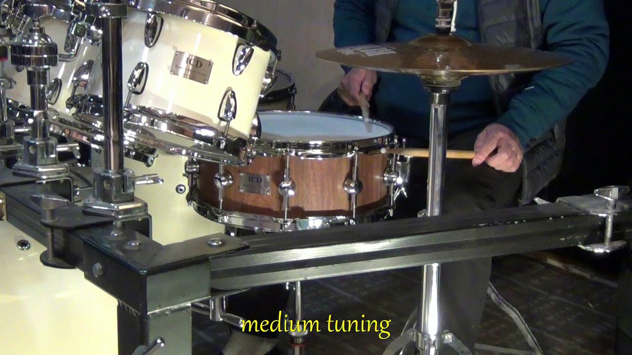 ICD solid mahogany stave snare *5.7   YouTube