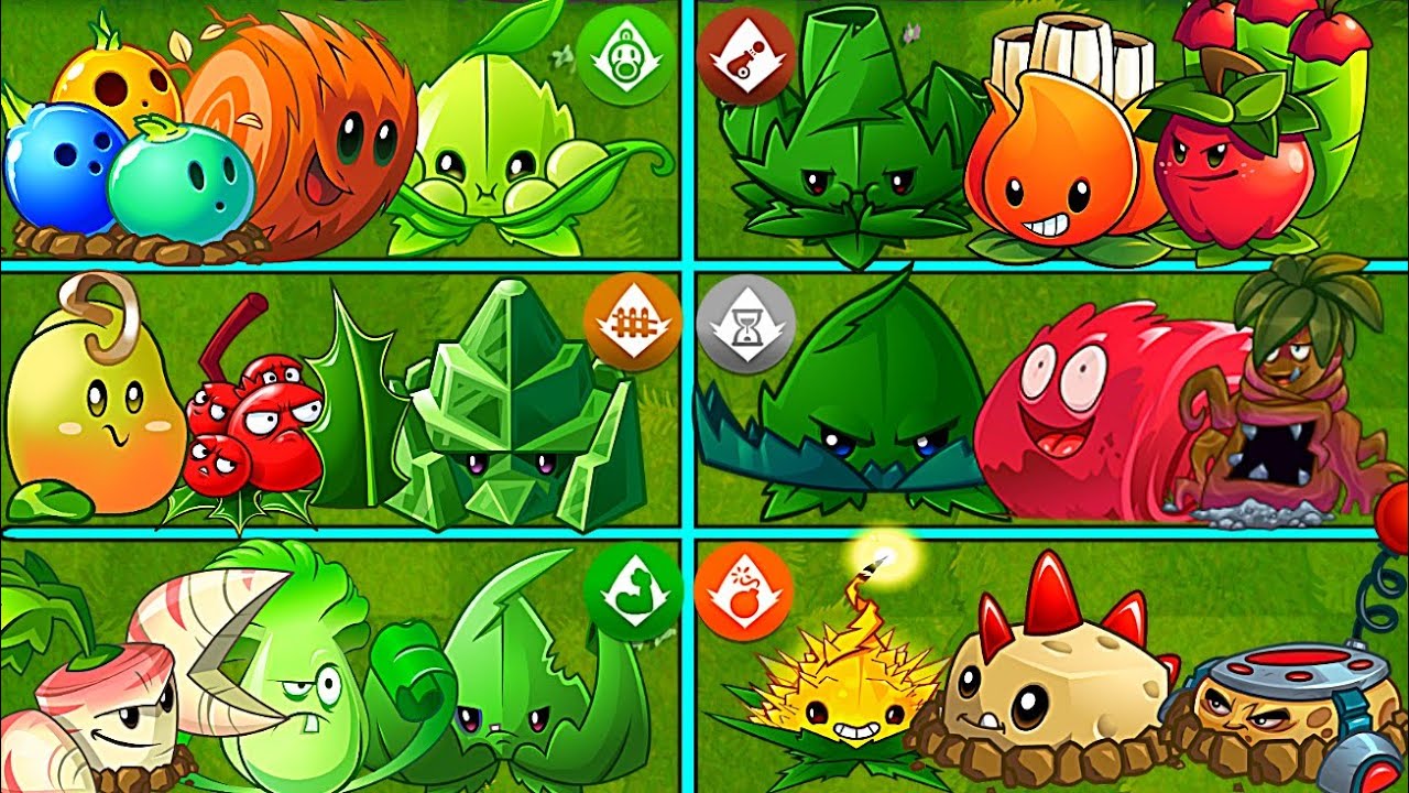 6 Best Team Plants + Mint - Who Will Win? - PvZ2 10.8.1 Team Plants vs ...