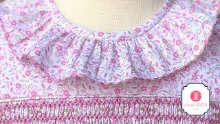Scalloped Hem with DMC Floss