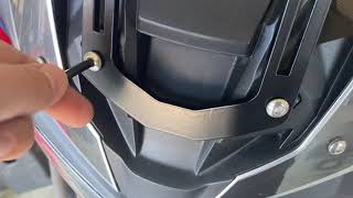 Installing Batzen Parts screen adjuster 2019 Honda Africa Twin CRF