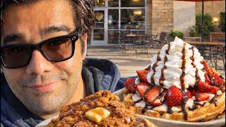 POV Food Tour: Wafflelicious in New Braunfels Texas 🇺🇸 (Must Try!)