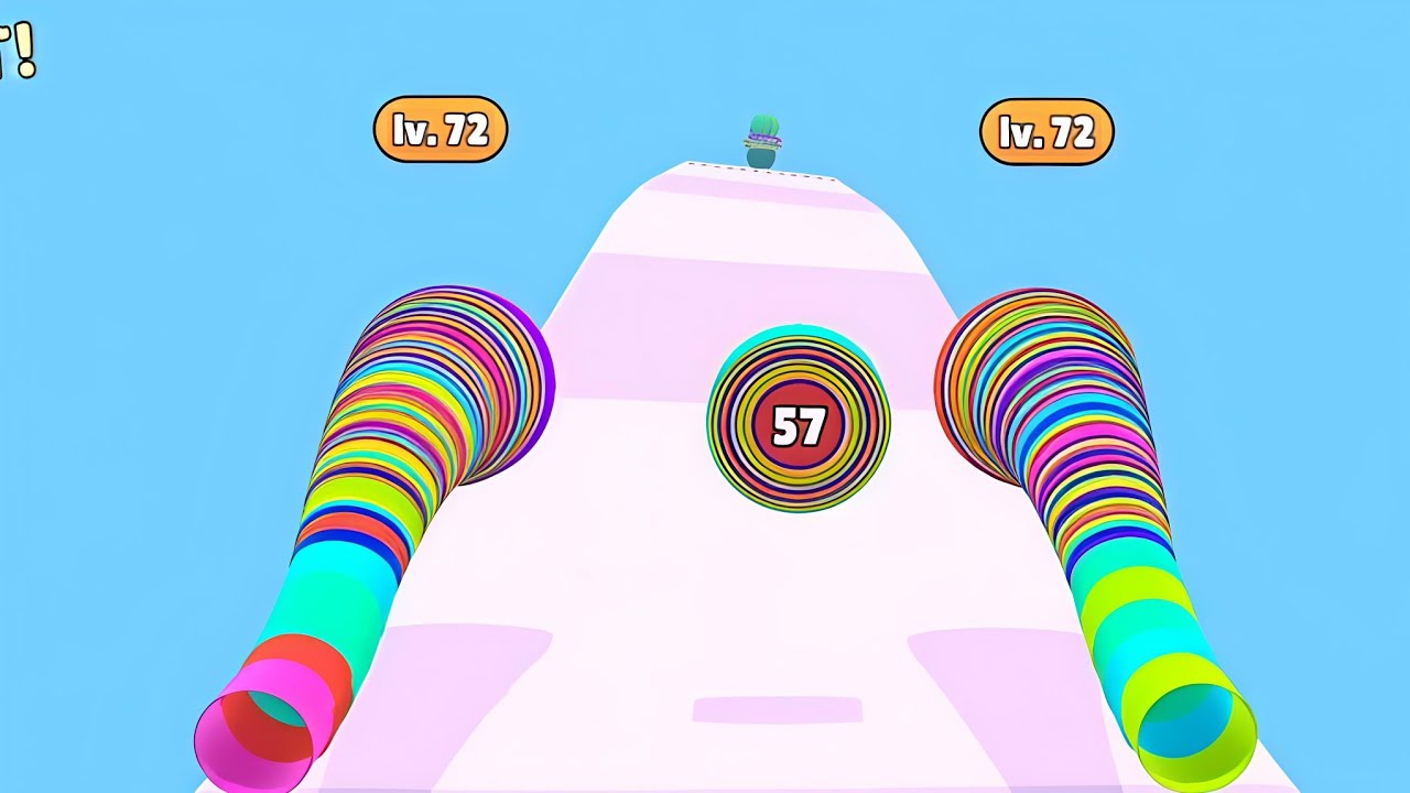 Level Up Circles создает больше кругов, складывая их в стопку (Android, iOS, прохождение).