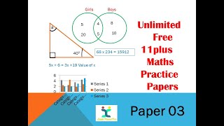 Free 11+ Maths Practice Paper 3 (2023)