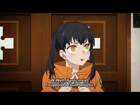 Shinra asks Tamaki for her number