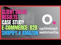 Client Sales Results: Case Study: E-Commerce: B2B: Shopify & Amazon