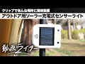クリップで色んな場所に簡単設置。アウトドア用ソーラー充電式センサーライト「クリッパ Active」【動画ライター】