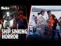 At least 15 dead and HUNDREDS rescued from water as ferry sinks in southern Philippines