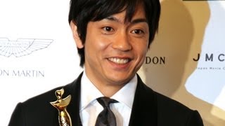青柳翔、囲み会見に登場　 「第22回日本映画批評家大賞」