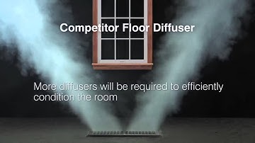Hart & Cooley Floor Diffuser Smoke Test