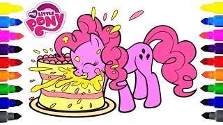 My Little Pony Pinkie Pie Happy Birthday Coloring Pages