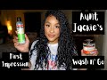 Aunt Jackie's Quench Leave-In-Conditioner & Flaxseed Elongating Curling Gel Review | Wash N' Go