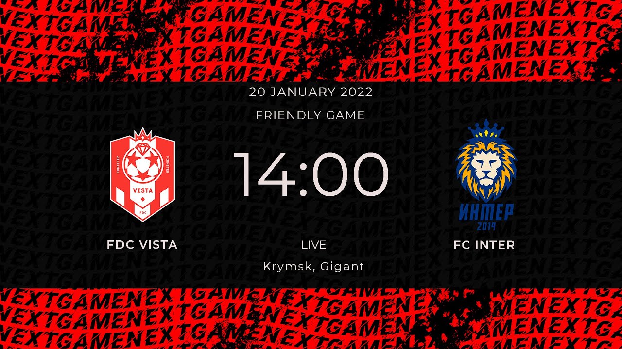 FDC VISTA - FC INTER . Friendly game