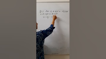 Mass of an object is 10 kg.What is its weight on the earth? Example 9.4 Class 9th Gravitation