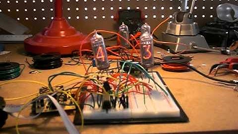 Multiplexing IN-14 nixie tubes