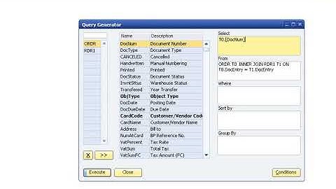 How to work with Query Manager in SAP Business One