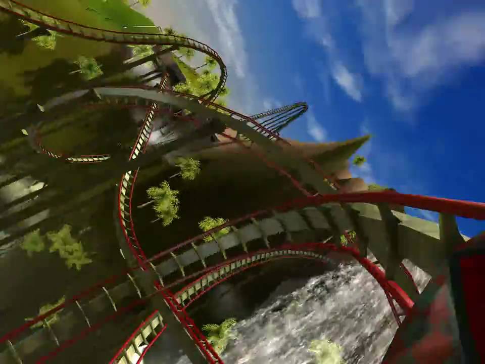 Twister Ride Rct3 Roller Coaster Tycoon 3 with soaked: Twister Roller Coaster - YouTube