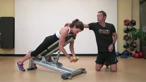 Reverse Fly With Dumbbells On An Incline Bench