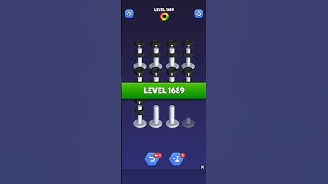 Nut Sort Level 1689 - Color Puzzle Game by Kiwi Fun #games #puzzle #NutSort #NutSortSolution