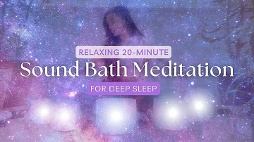 Relaxing 20-Minute Singing Bowl Sound Bath Meditation for Deep Sleep | Temet Nosce Healing