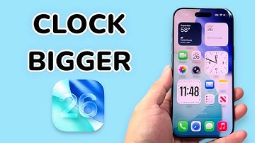 How To Make Clock Bigger On iPhone / iPad (iOS 26)
