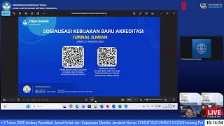 Sosialisasi Permendiktisaintek 9/2026 & Kepdirjen 374/2026 tentang Juknis Akreditasi Jurnal