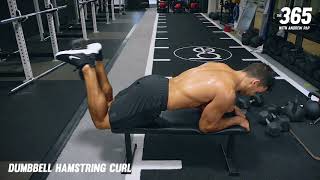 Details Andrew Pap's 365 Exercise Library - Dumbbell Hamstring Curls Guide