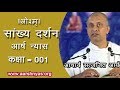 01 सांख्य दर्शन 1.1-8, आचार्य सत्यजित् आर्य | Sankhy Darshan 1.1-8 Achary Satyajit Arya | आर्ष न्यास