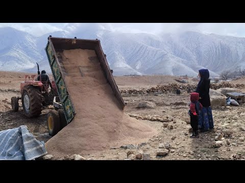 Jameilas idea of collecting water and bringing sand for Jamila by the cameraman