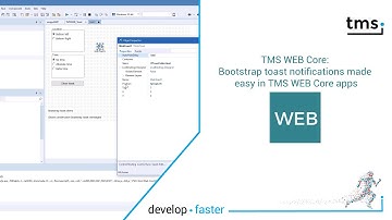TMS WEB Core : Bootstrap toast notifications made easy in TMS WEB Core apps