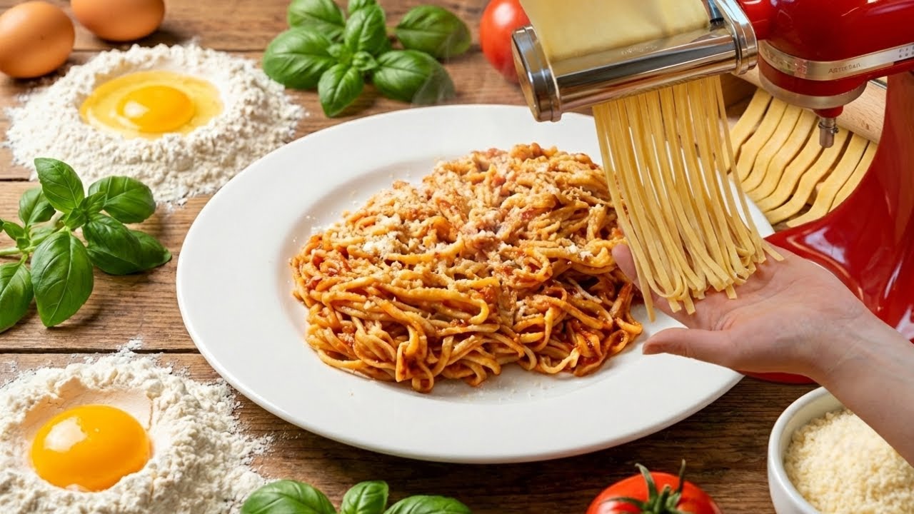 ИДЕАЛЬНАЯ ДОМАШНЯЯ ПАСТА! 🍝 Всего 3 ингредиента: Pasta al Pomodoro как в ресторане 🍅
