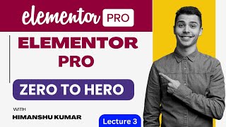 Elementor Tutorial in Hindi | Learn Flexbox, Add Text, Images, Buttons & Gradients.