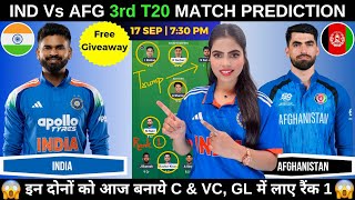 IND vs AFG 3rd T20 Today Match Prediction | India vs Afghanistan 3rd T20 Dream11 Prediction screenshot 4