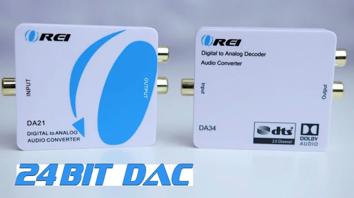 Digital To Analog Converter for Stereos And Powered Speakers